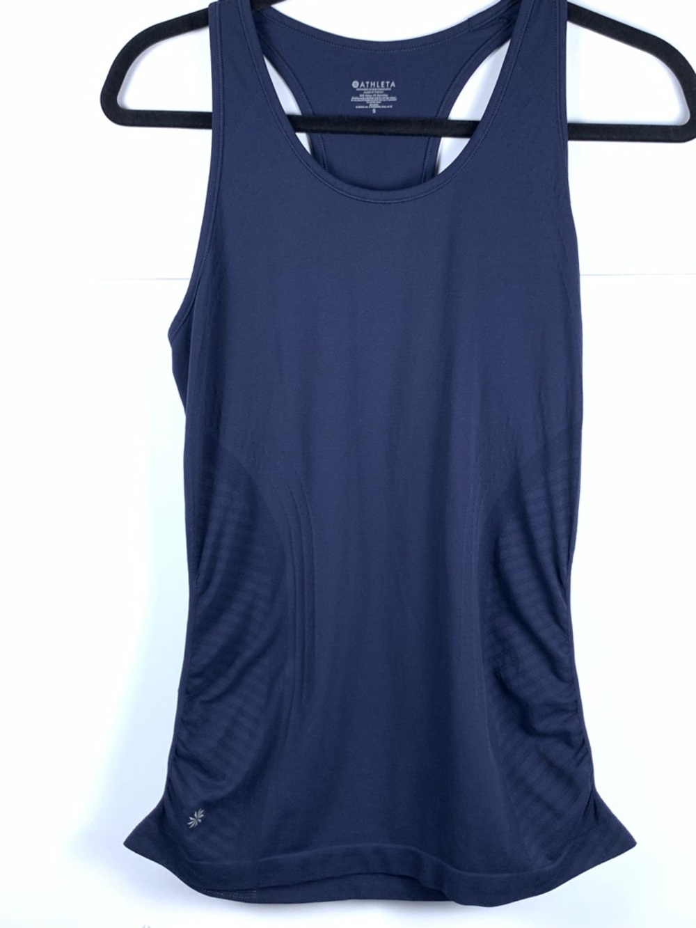 Athleta Navy Racerback Tank Top Women’s Small Athletic Workout Yoga Gym - Picture 2 of 12